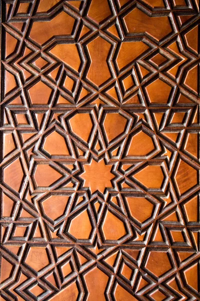 Ottomaanse kunst in geometrische patronen op hout — Stockfoto