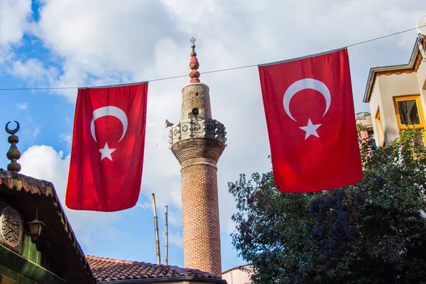 Minareto delle Moschee Ottomane in vista — Foto Stock