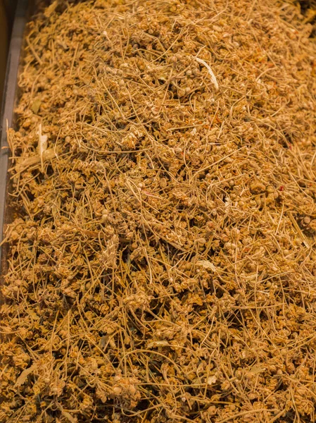 Dry herbal plant at the market for sale