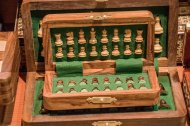 Satranç tahtası ve satranç tahtaları. 