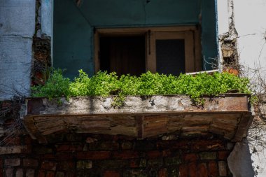 Eski cam mimari Istanbul'dan kalıntıları