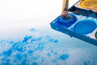 Suluboya boya suda eriyen 