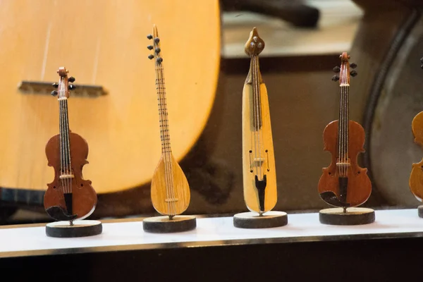 Set of  models of wooden musical instruments — Stock Photo, Image