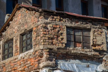 Eski cam mimari Istanbul'dan kalıntıları