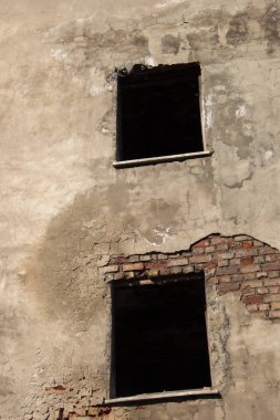 Eski cam mimari Istanbul'dan kalıntıları