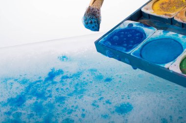 Suluboya boya suda eriyen 