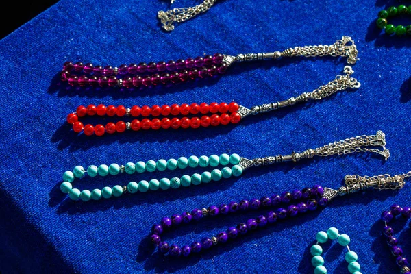 Set of praying beads of various color — Stock Photo, Image