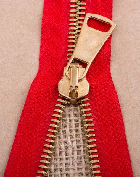 Renkli bir fermuar closeup