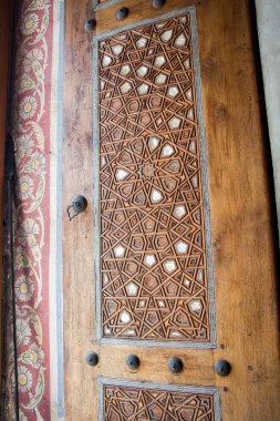 Tahtada geometrik desenli Osmanlı Türk sanatı