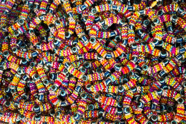Kolorowe Koraliki Różnym Kolorze — Zdjęcie stockowe
