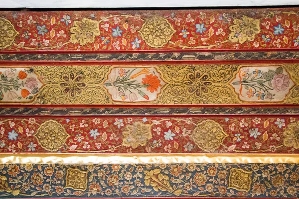 Imperium Osmańskiego kwiatowe wzory na drewno — Zdjęcie stockowe