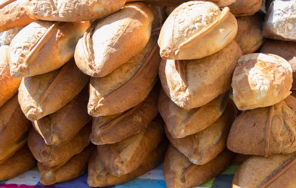 Traditional Turkish style made bread — Stock Photo, Image