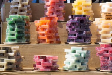 Kokulu el yapımı organik sabun koleksiyonu