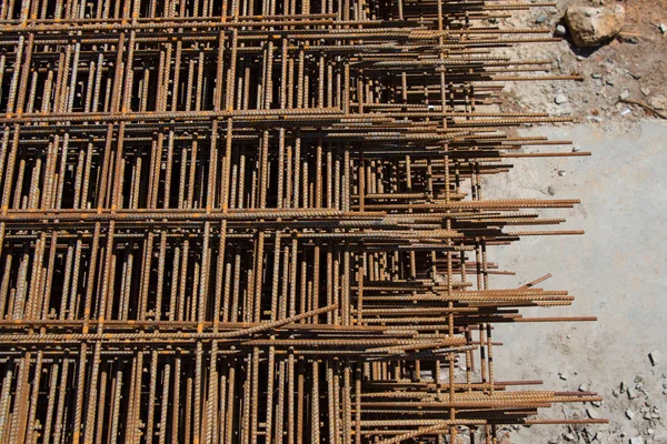 Demir çubuklar inşaat için beton çubukları güçlendirir