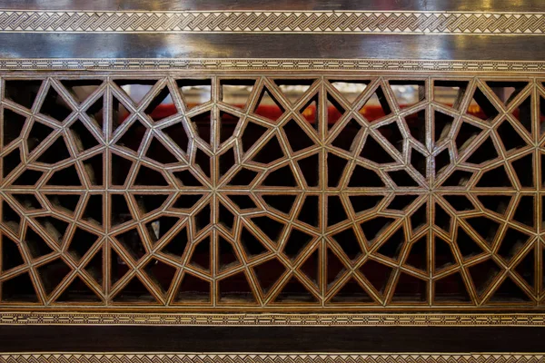 Tahtada geometrik desenli Osmanlı Türk sanatı