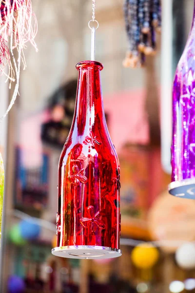 Aantal Lege Kleine Transparante Flessen Gemaakt Ottomaanse Stijl — Stockfoto
