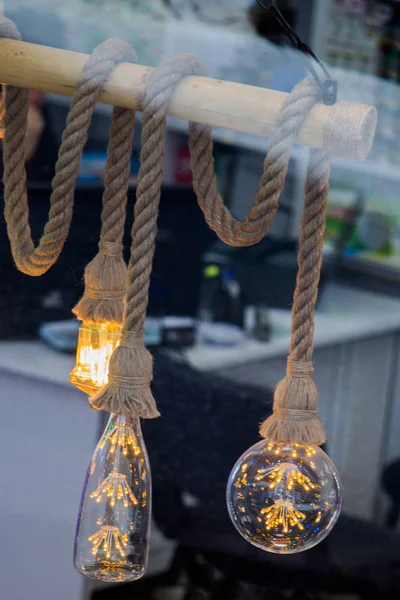 Decorative  style filament light bulbs — Stock Photo, Image