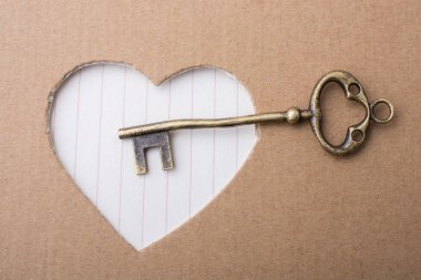 Retro altın renk anahtarlarını tarz