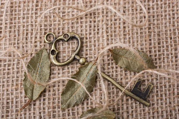 Retro altın renk anahtarlarını tarz