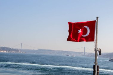 Türk ulusal bayrak görünümünde