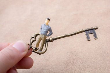 Bir retro tarz tuşunu basılı tutarak el 