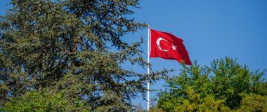 Türk ulusal bayrak görünümünde