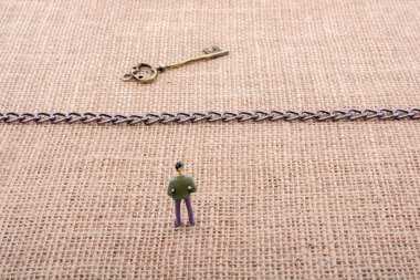 Retro altın renk anahtarlarını tarz