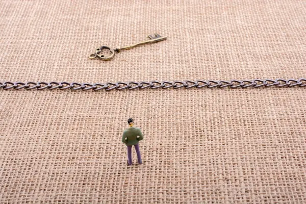 Retro altın renk anahtarlarını tarz