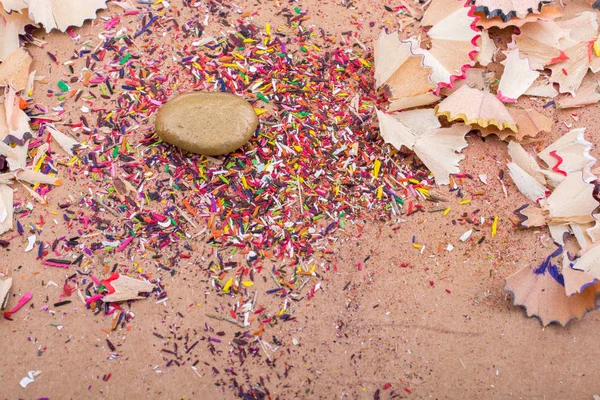 Arka plan ile küçük altın renk taşa