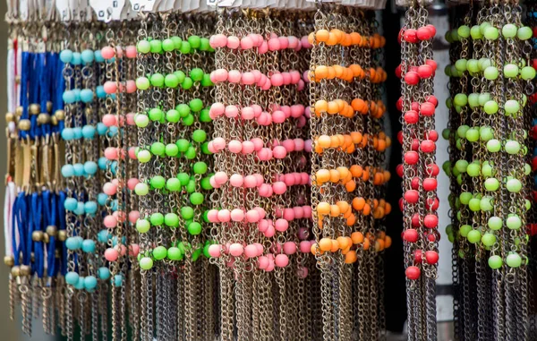 Perlen in verschiedenen Farben — Stockfoto