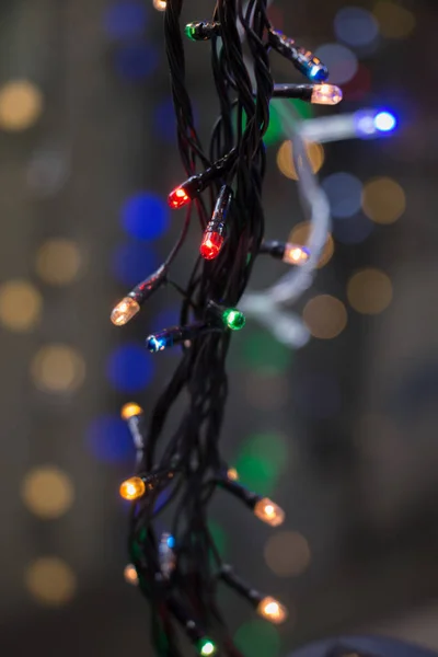 Luces navideñas y de fiesta de cierto tipo — Foto de Stock
