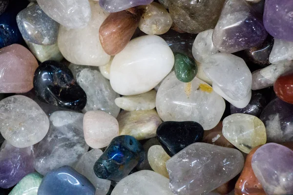 Набор натуральных минеральных камней — стоковое фото