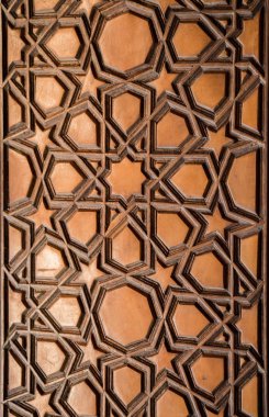 Tahtadaki geometrik desenler Osmanlı sanatı