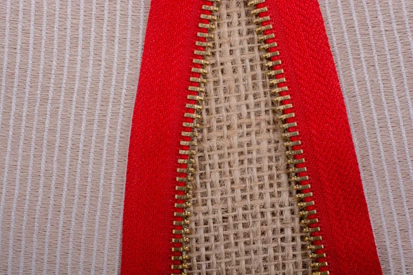 Closeup of a colorful  zipper — Stock Photo, Image