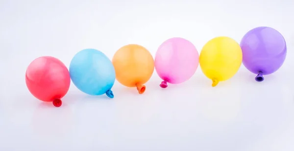 Colorful small Balloons in line — Stock Photo, Image