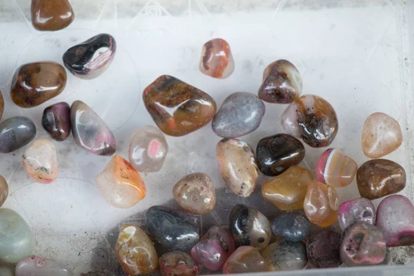 Conjunto de piedras preciosas minerales naturales — Foto de Stock