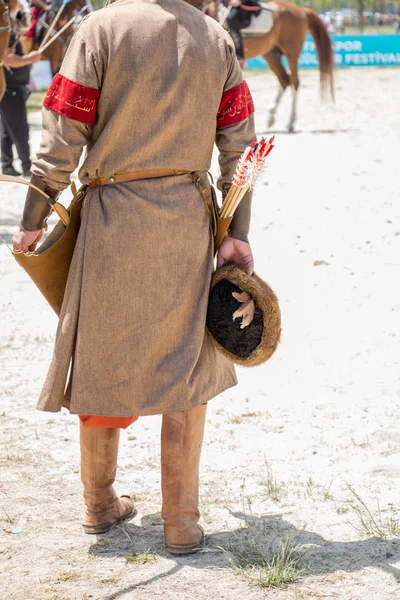 土耳其的骑马民族服装例子 — 图库照片