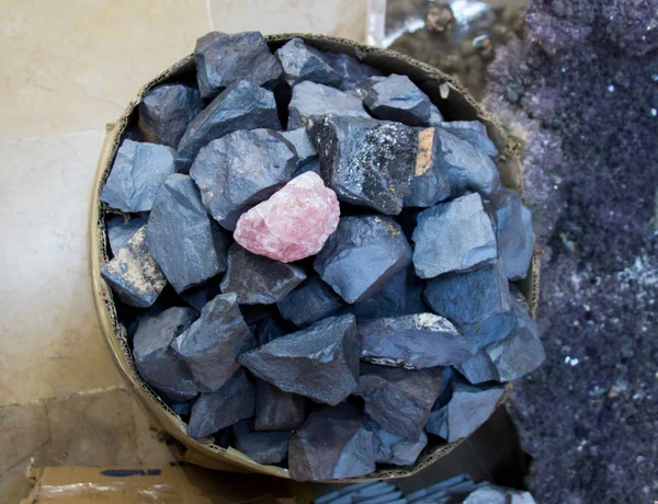 Conjunto de piedras preciosas minerales naturales —  Fotos de Stock