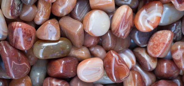 Doğal mineral değerli taşlar kümesi — Stok fotoğraf