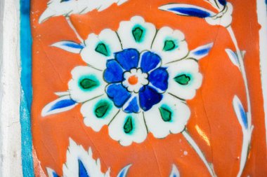  Osmanlı eski el yapımı Türk çini