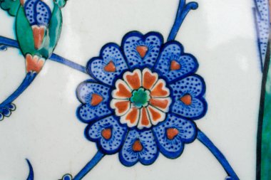  Osmanlı eski el yapımı Türk çini