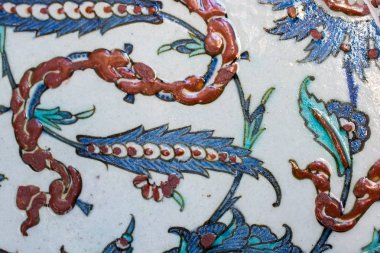  Osmanlı eski el yapımı Türk çini