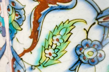  Osmanlı eski el yapımı Türk çini