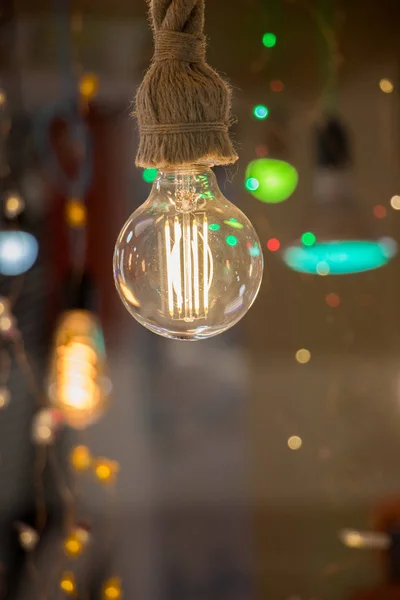 Edison antigo decorativo estilo lâmpadas — Fotografia de Stock