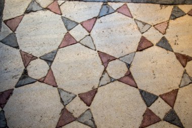 Tahtada geometrik desenli Osmanlı Türk sanatı