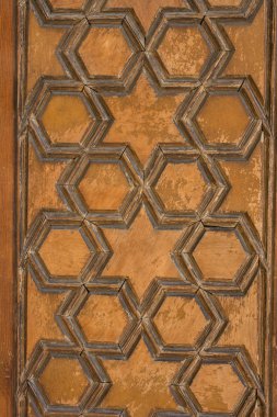 Ahşap üzerine geometrik desenleri ile Osmanlı sanat