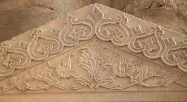 Ottomansk Marmorskulptur Konst Detalj — Stockfoto
