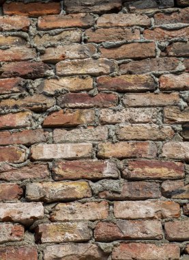 Arka plan olarak eski grunge tuğla duvar