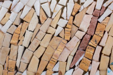 Küçük taşlardan inşa dekoratif arka plan