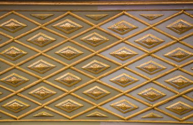 Tahtada geometrik desenli Osmanlı Türk sanatı